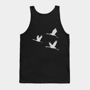 Flock of cranes (Grus grus) Tank Top